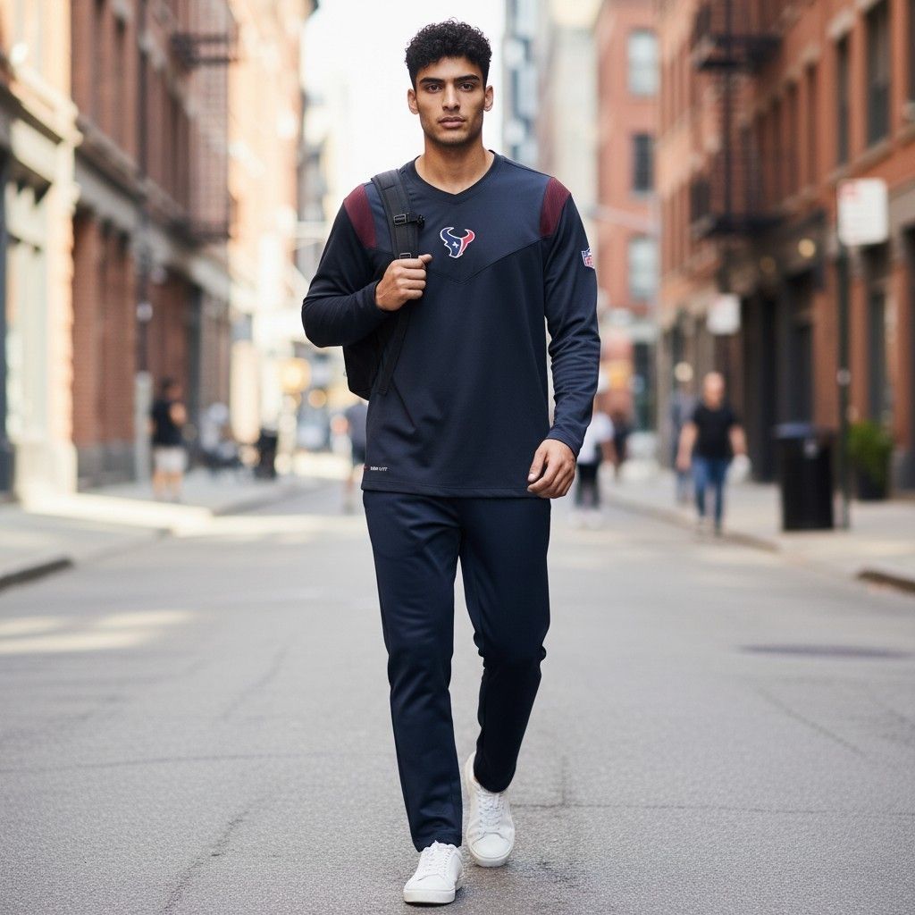 Player Nike NFL Houston Texas manga larga 
