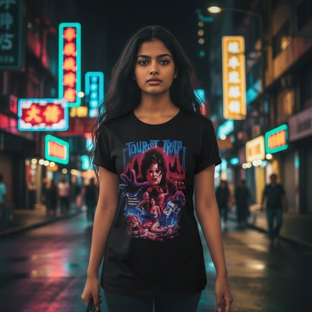 Playera Terror Threads con diseño gráfico vintage 