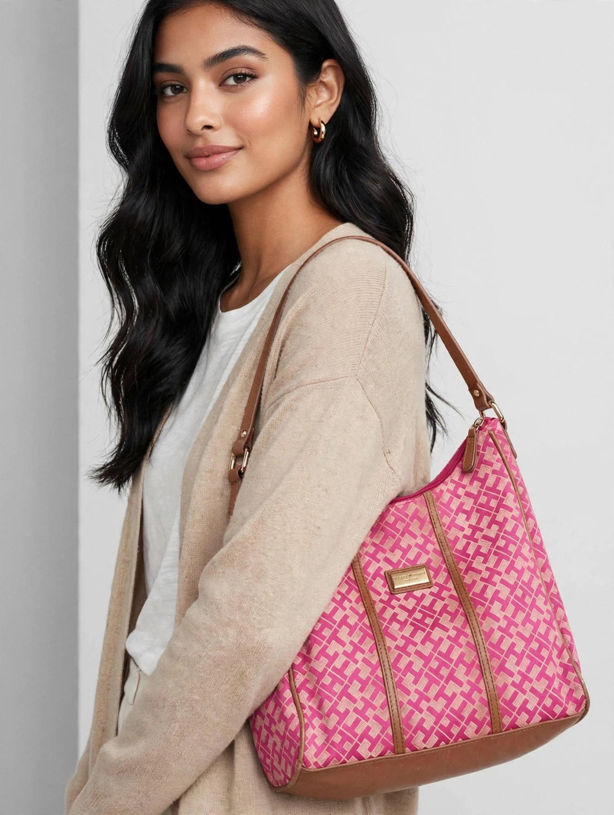 Bolsa Tommy Hilfiger rosa 
