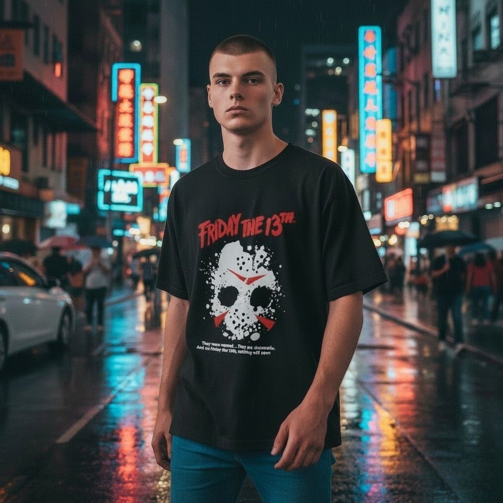 Playera Friday the 13th talla XL manga corta