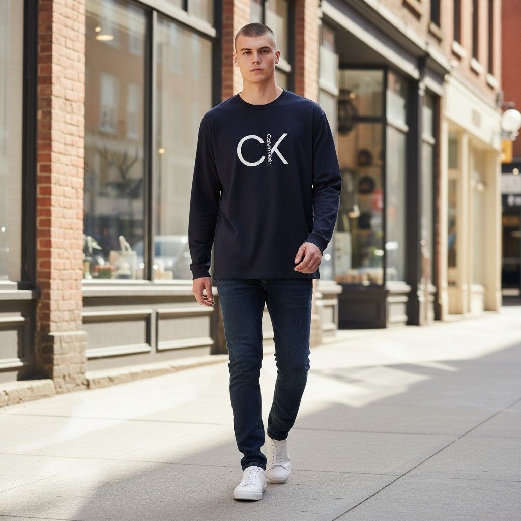 Playera de manga larga Calvin Klein XL