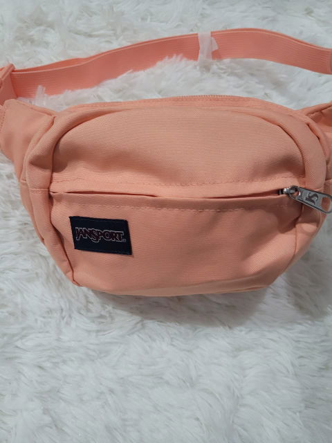 Cangurera Jansport Color melón Nueva con Etiqueta