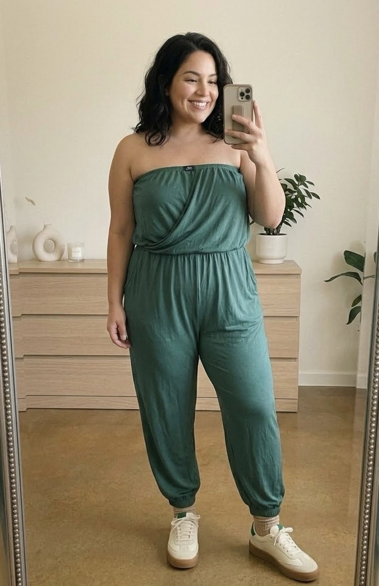 Jumpsuit Vibe Sportswear Talla 2X Verde Militar