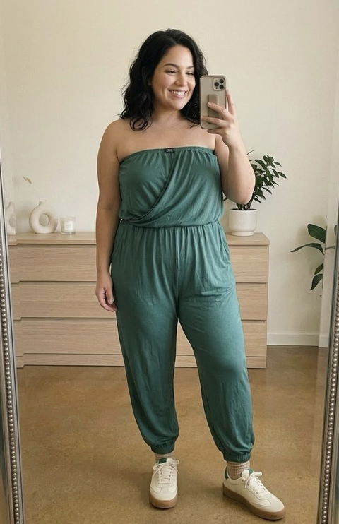 Jumpsuit Vibe Sportswear Talla 2X Verde Militar
