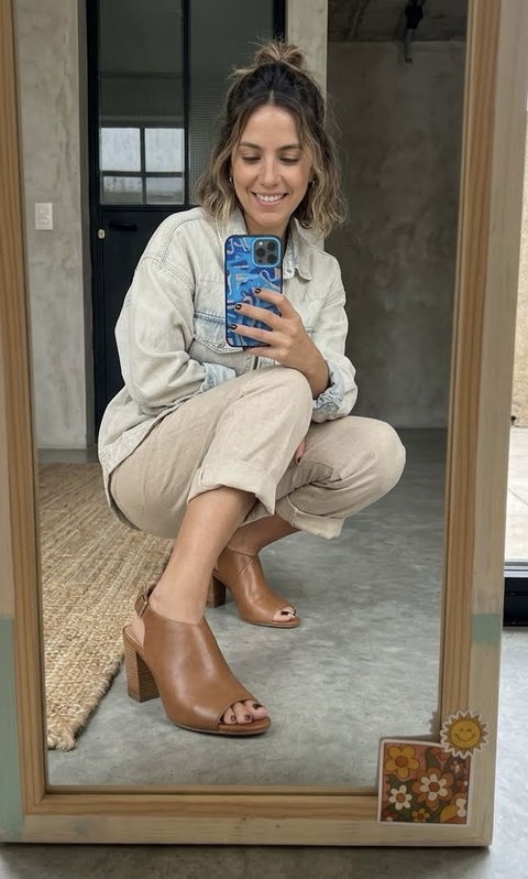 ✨Mules de Piel Camel Antonio Melani 26.5