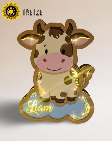 Lámpara de Vaca (Luz de noche) Luz led cálida infantil | Nuvi