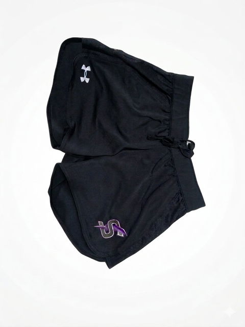 Short Deportivo Under Armour Negro con Cinto Elástico