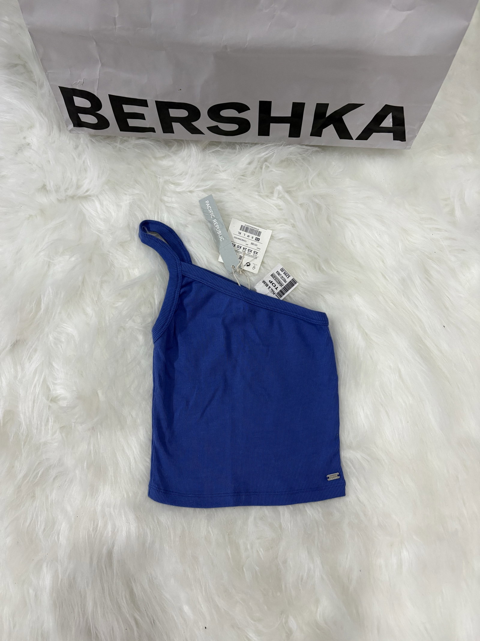 Top azul PULL&BEAR Talla XS - Nuevo