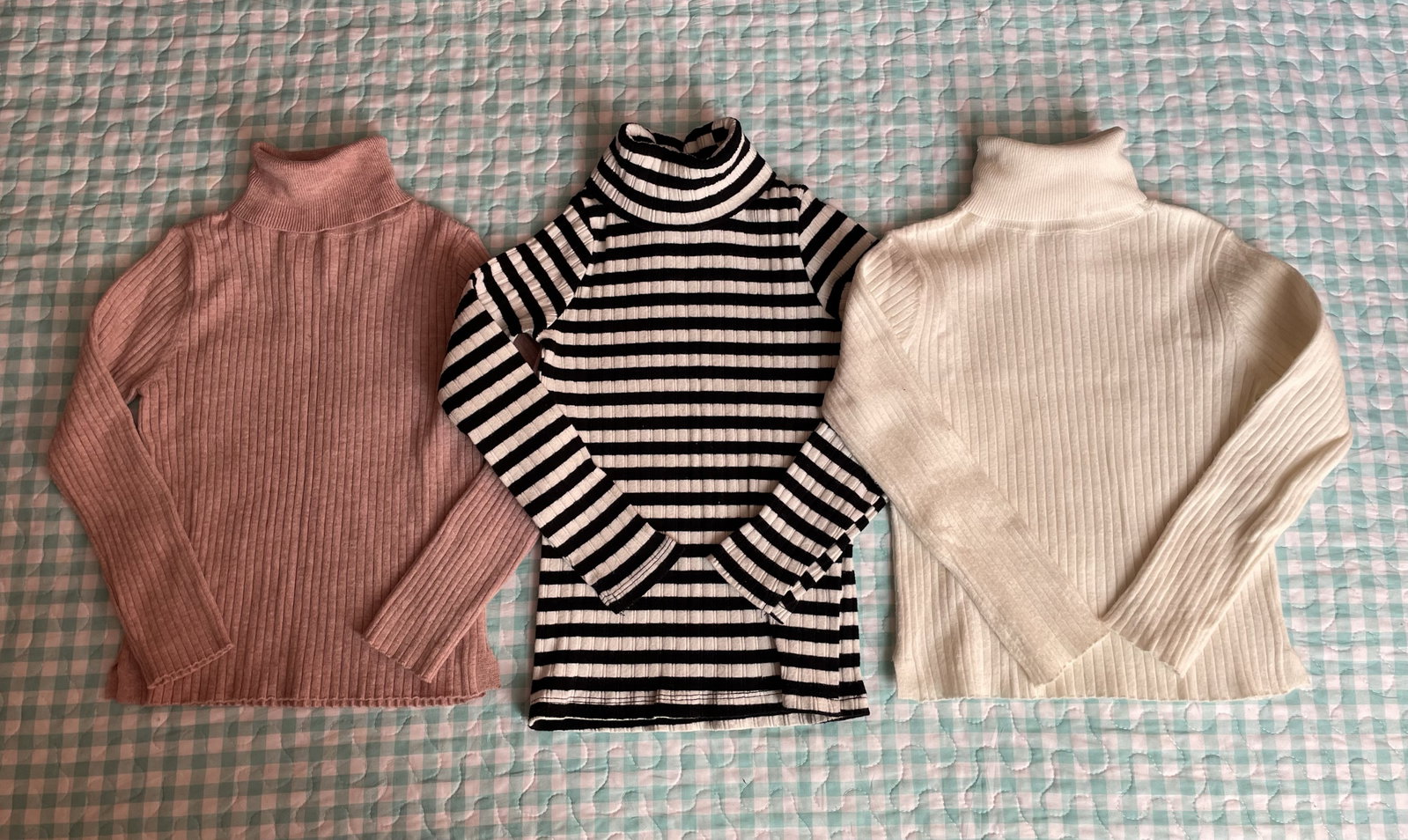 Lote de 3 blusas tejidas para niña - Tallas 6-7 y 6