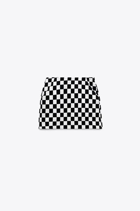 Falda de cuadros Zara