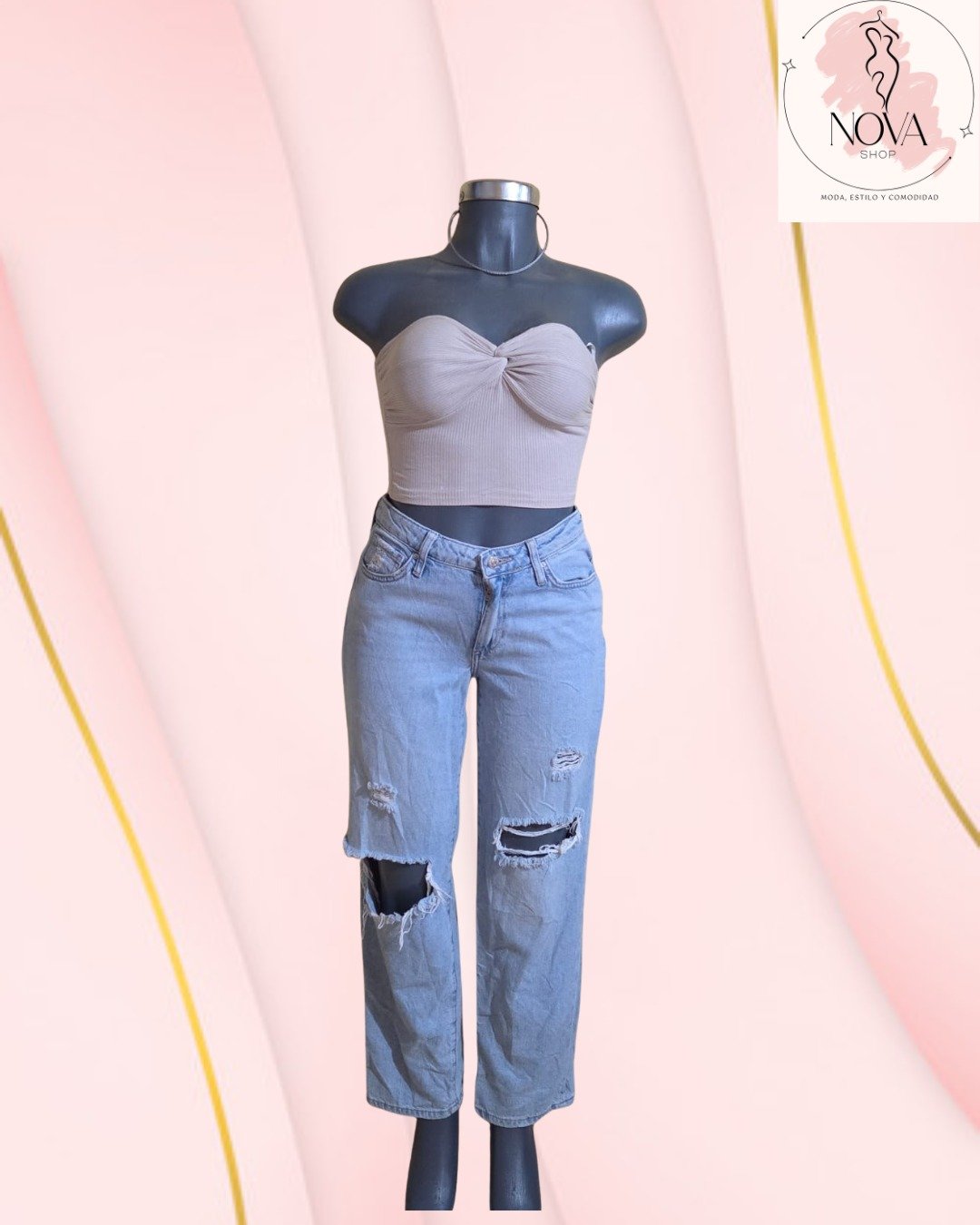 Conjunto Blusa SHEIN y Pantalón 450Forever 21 - Talla XS y 5