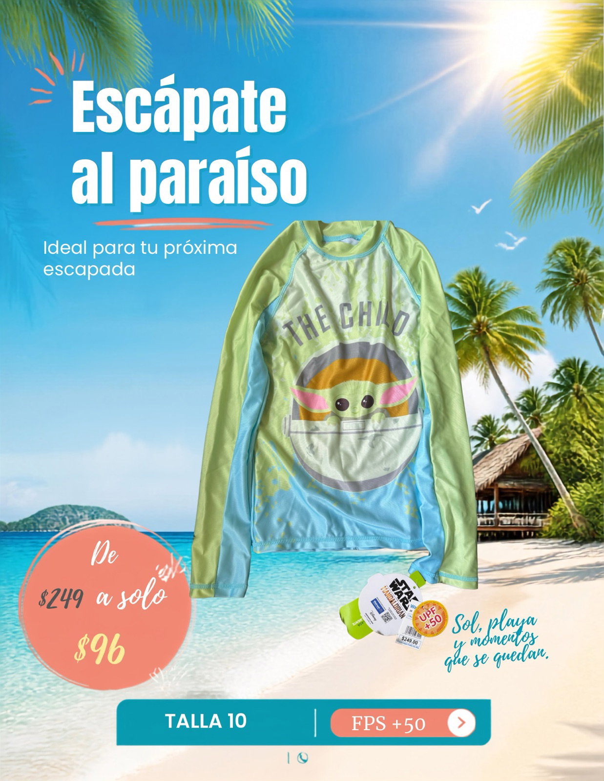 Playera traje baño