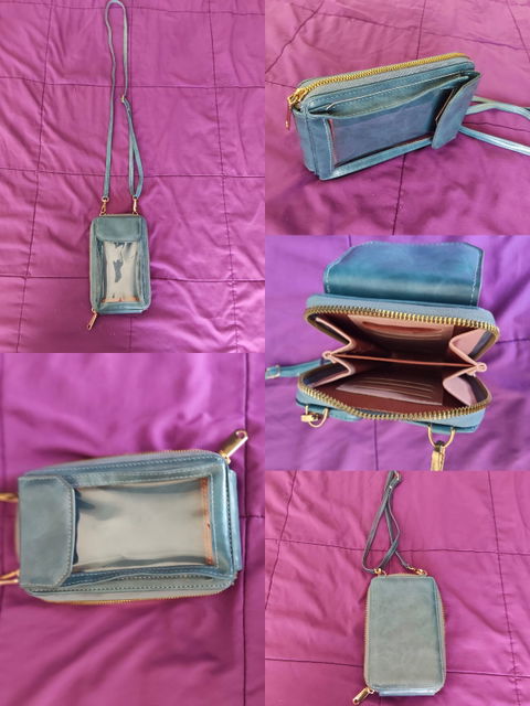 Bolso Bandolera Portacelular y Cartera Ajustable