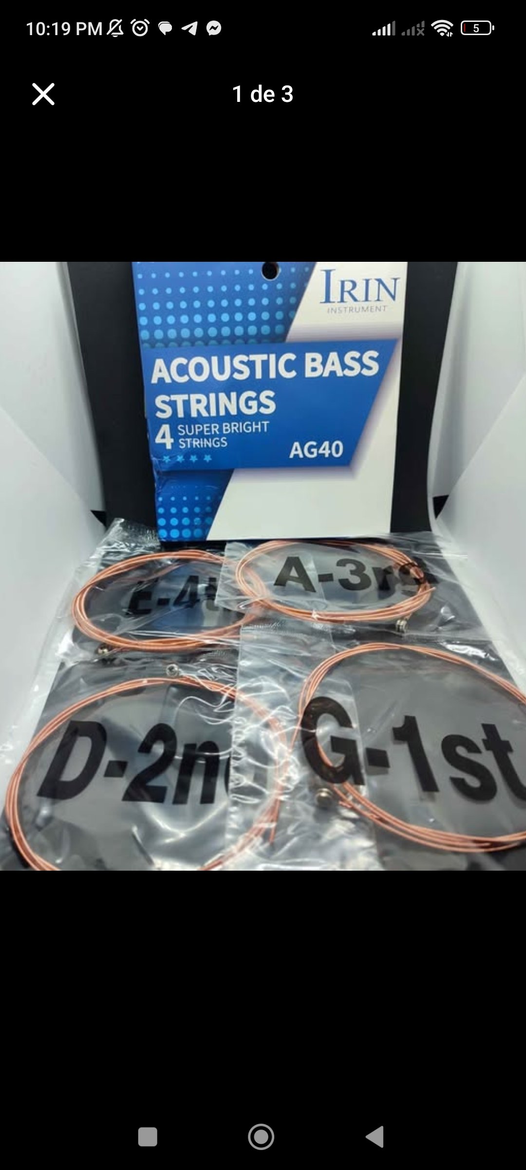 Cuerdas para Bajo Acústico Irin AG40 - Nuevas