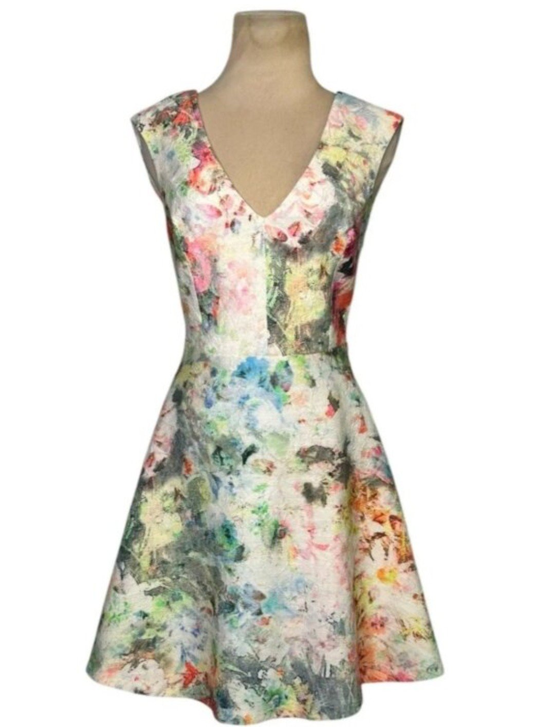 Vestido Zara Talla S Estampado Floral
