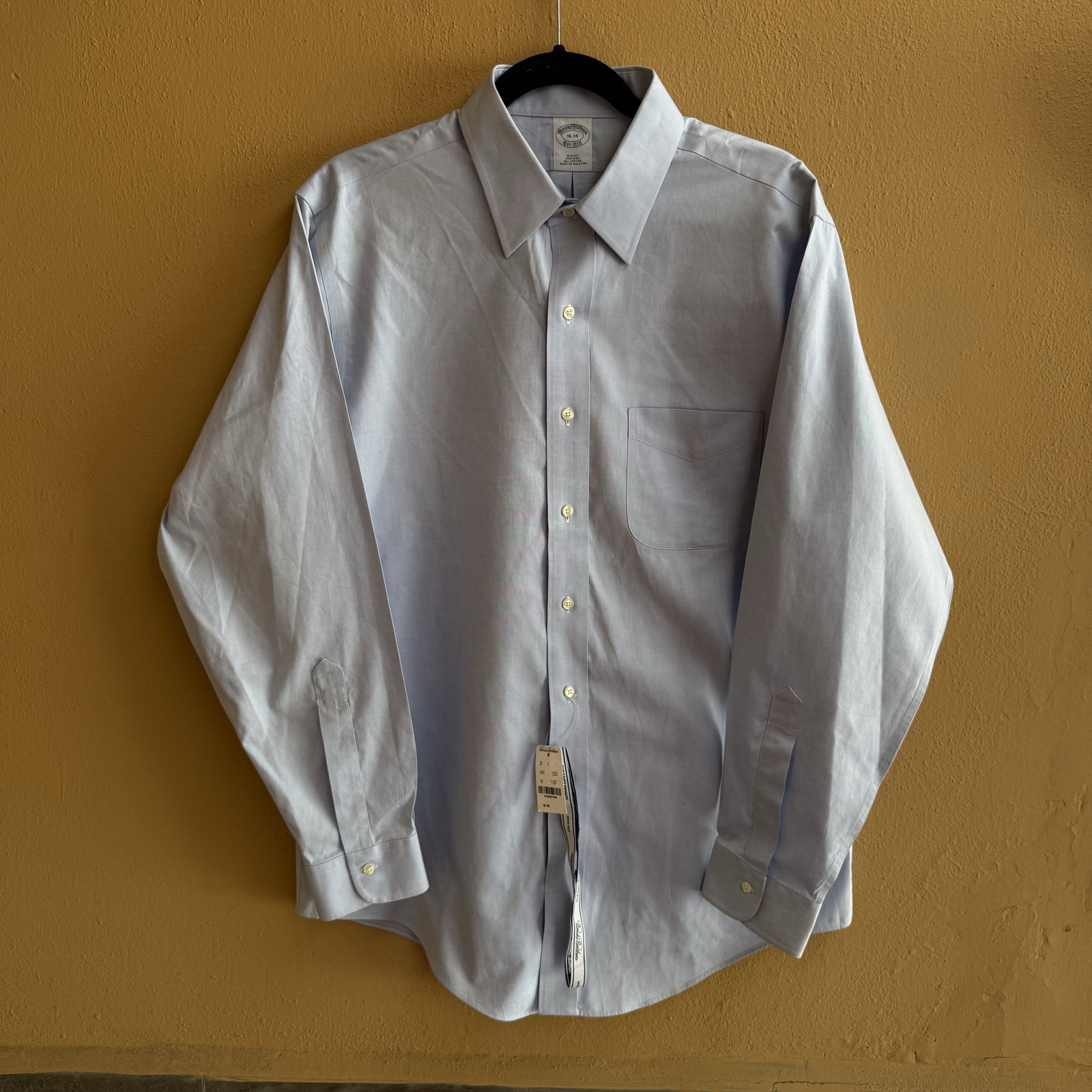 Camisa de Vestir Brooks Brothers Slim Fit Azul Cielo