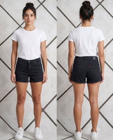 Shorts Levi's Negros Talla 31 en Buen Estado