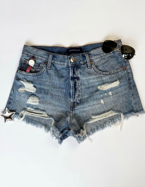 Shorts de mezclilla desgastados Aéro💙