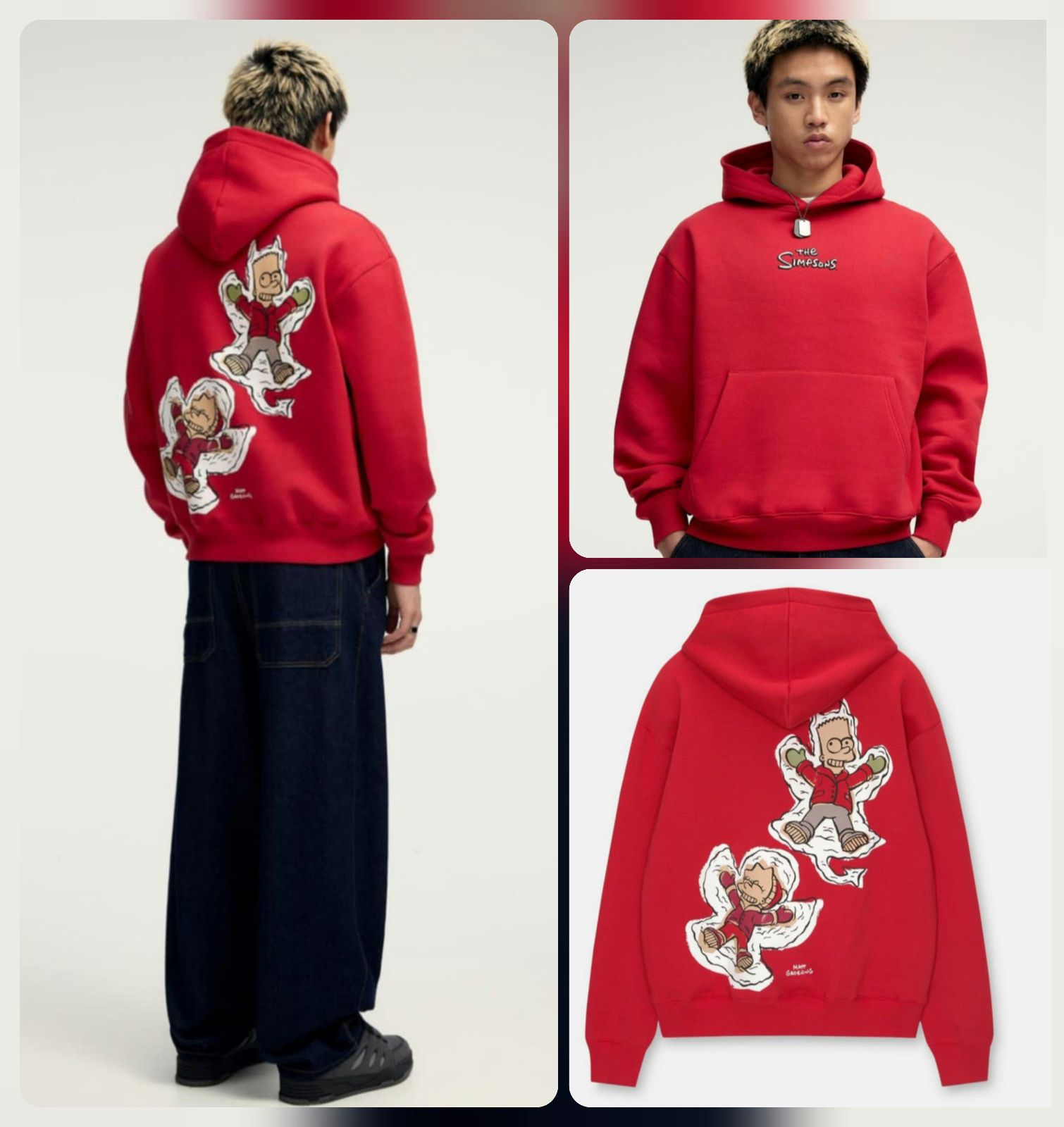 Hoodie PULL&BEAR The Simpsons Navidad 2025 Talla Chica