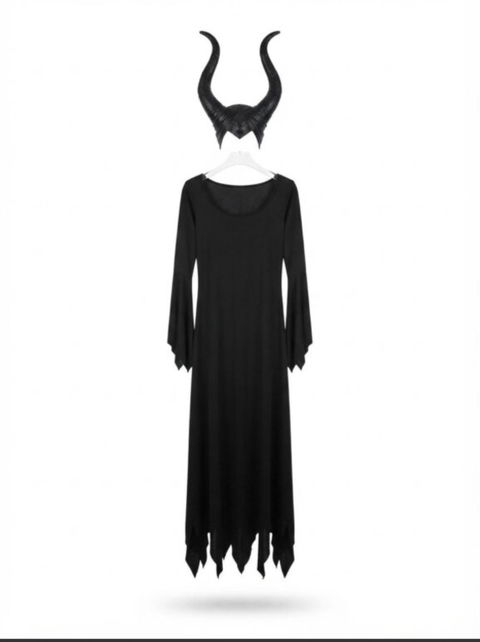 Disfraz de Malefica con cuernos