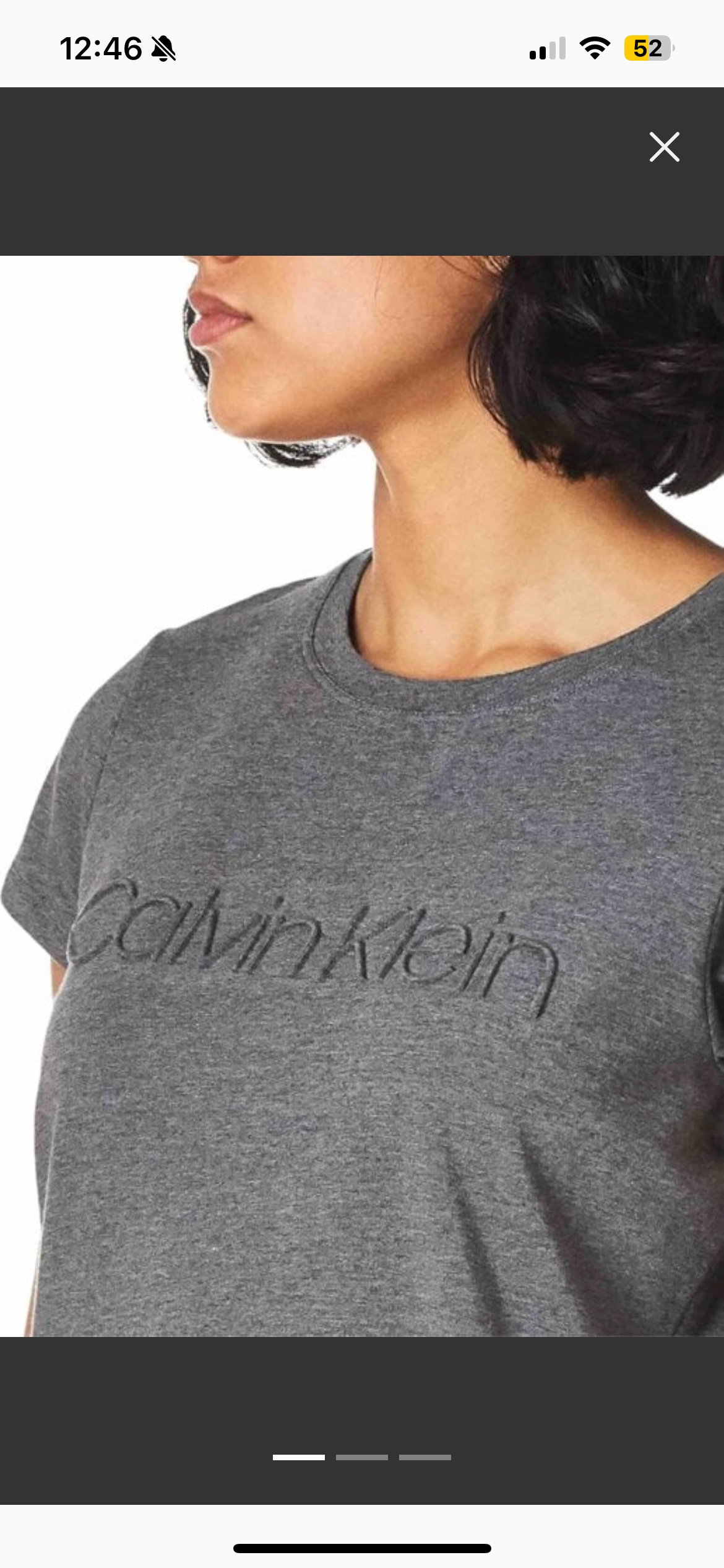 Blusa Calvin Klein Gris Talla S - Nueva
