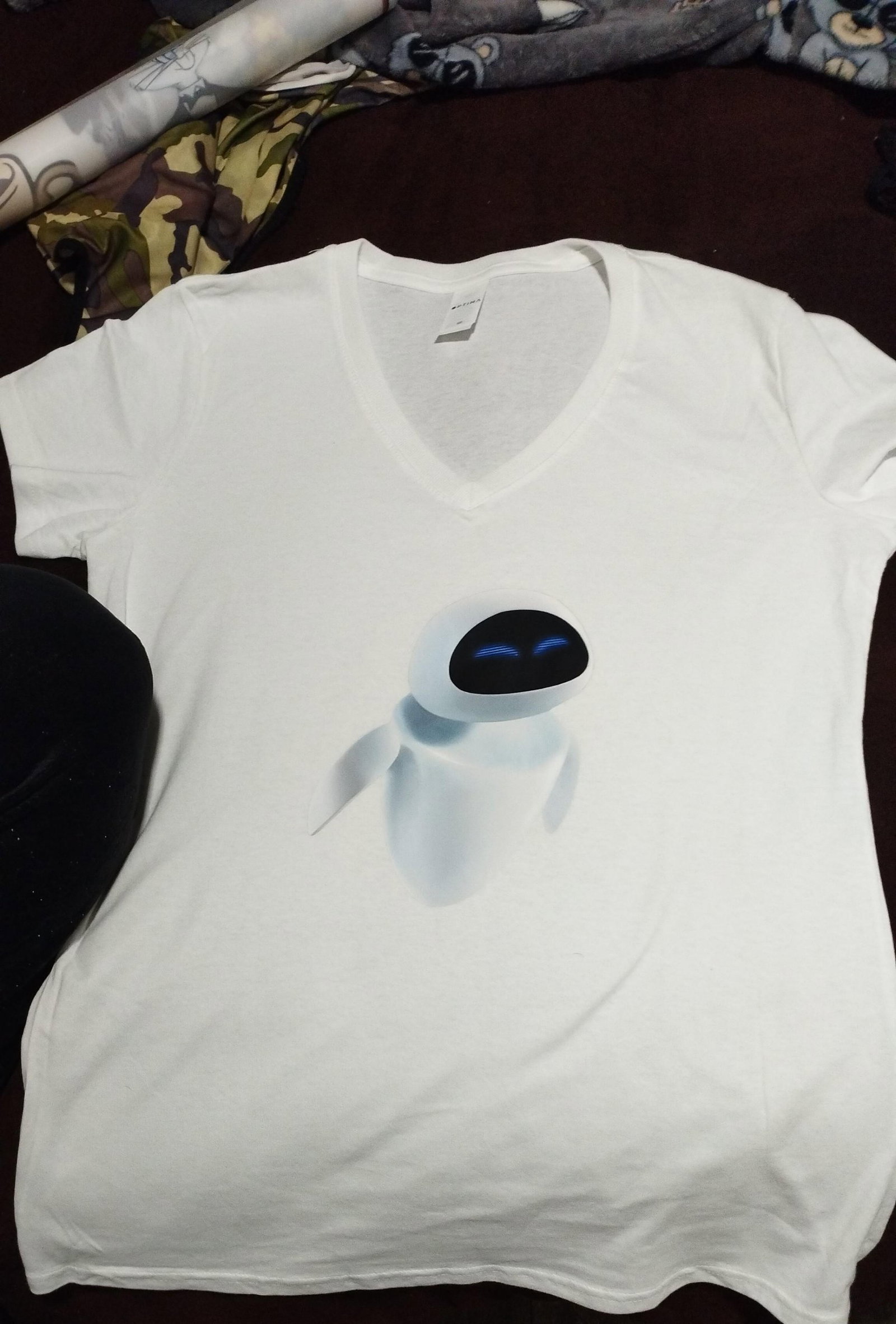 Playeras dúo, wall-e talla mediana playera Eva talla grande 