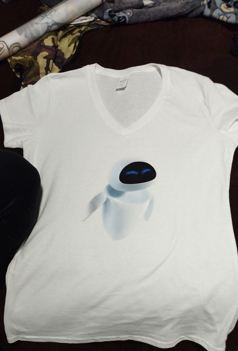 Playeras dúo, wall-e talla mediana playera Eva talla grande