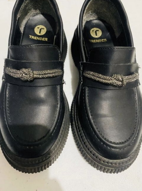Mocasines Negros Trender Número 3 en Buen Estado