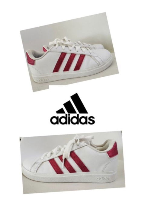 Tenis Adidas Grand Court 2.0 con Glitter - Buen Estado