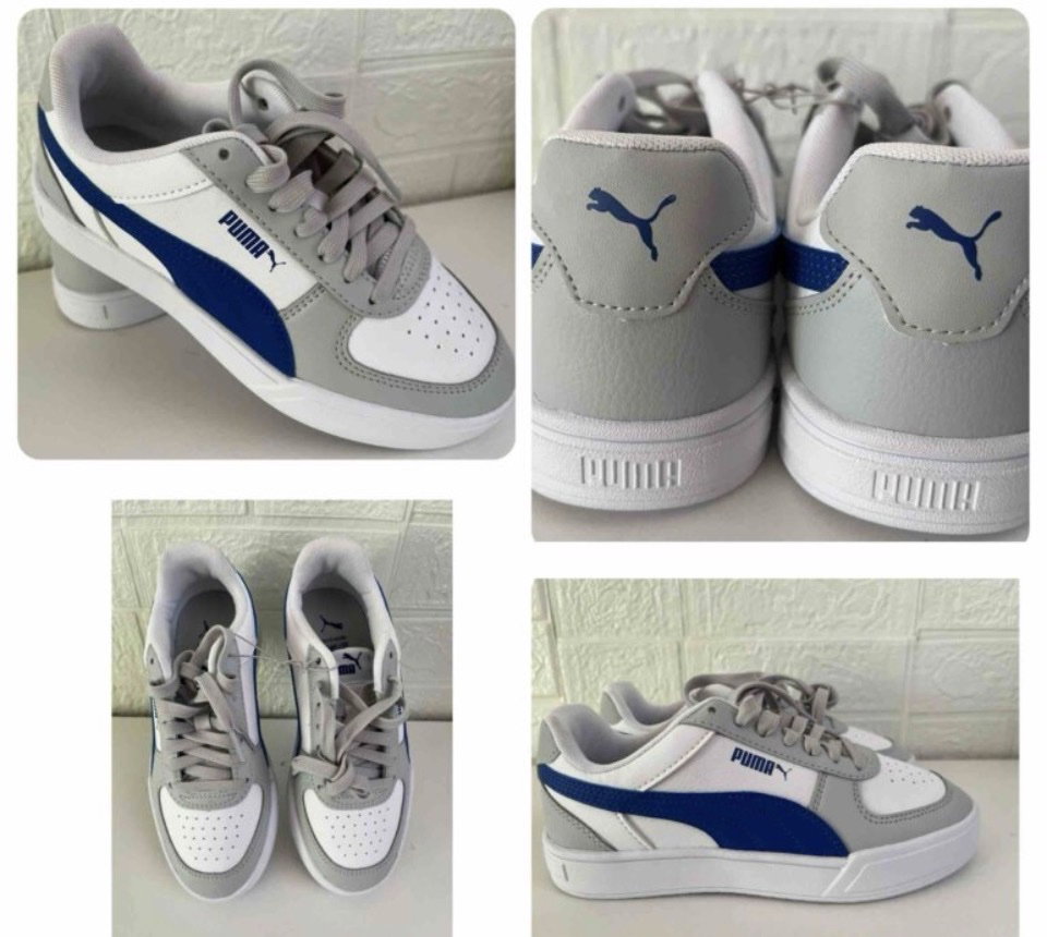 Tenis Puma Nuevos Color Blanco y Azul Talla 22.5 (23)