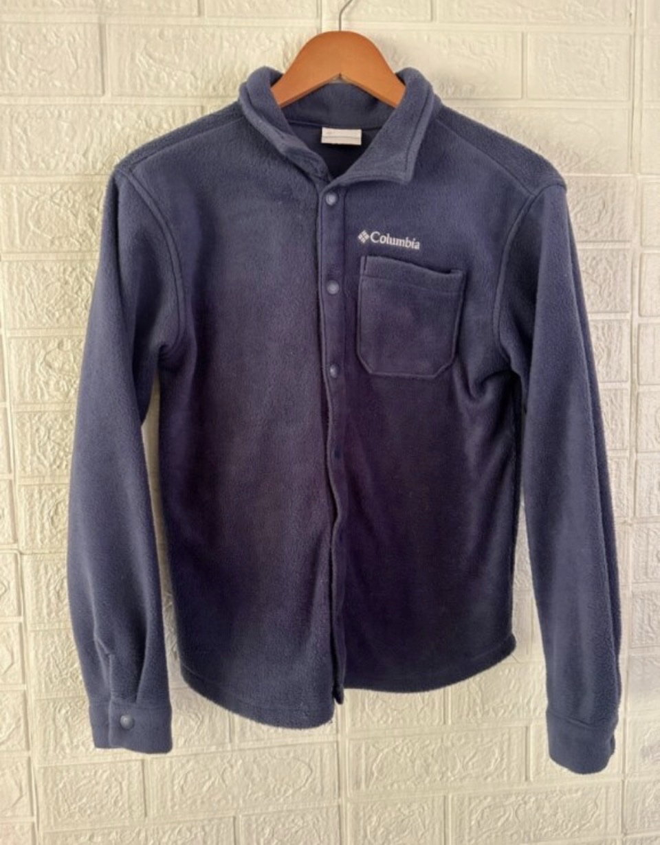 Camisa de forro polar Columbia, color azul marino