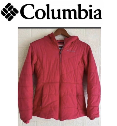 Chamarra Columbia con Gorro Color Rojo Talla L (Niña)