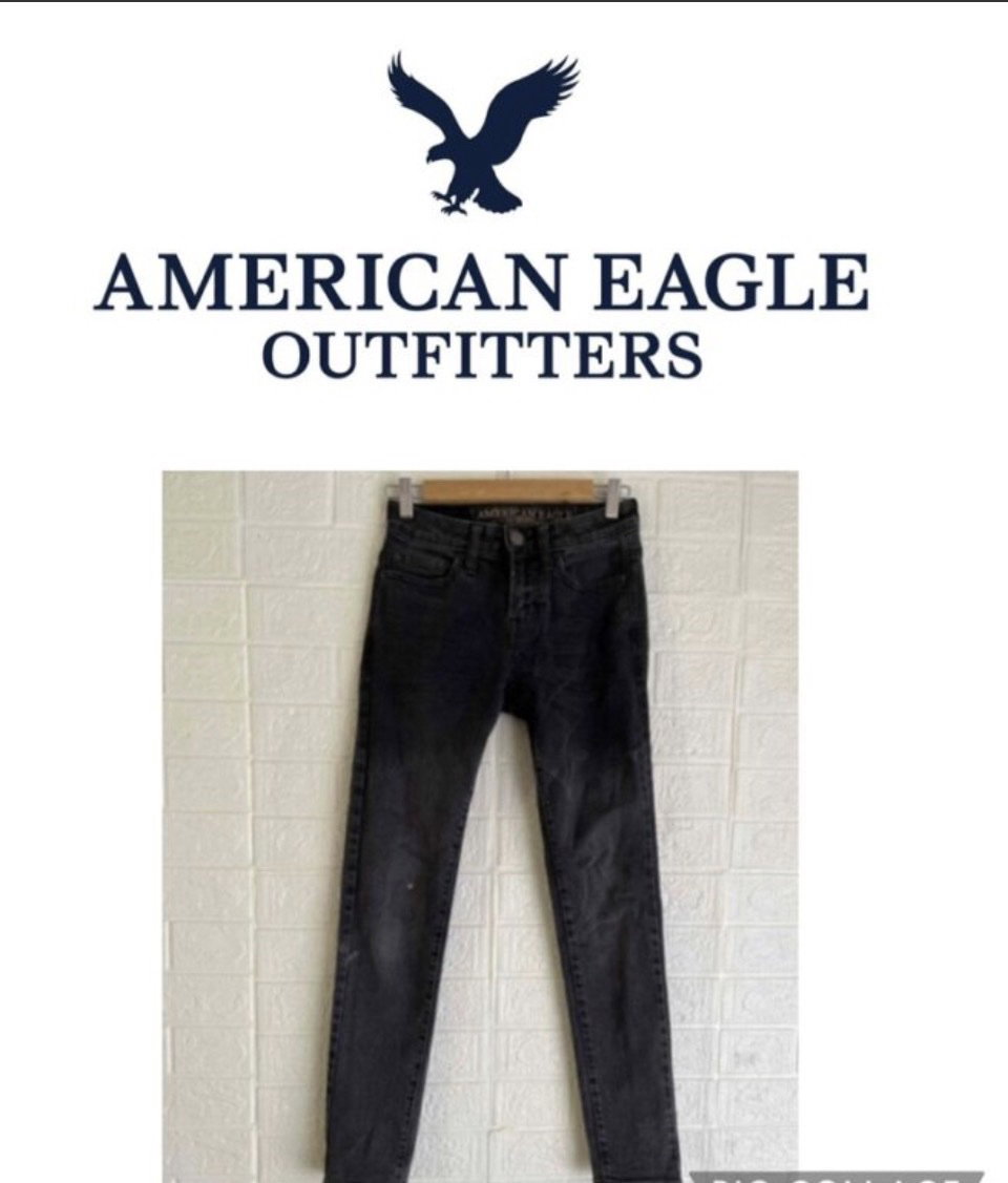 Pantalón de Mezclilla Deslavado American Eagle Outfitters - Talla 26x30