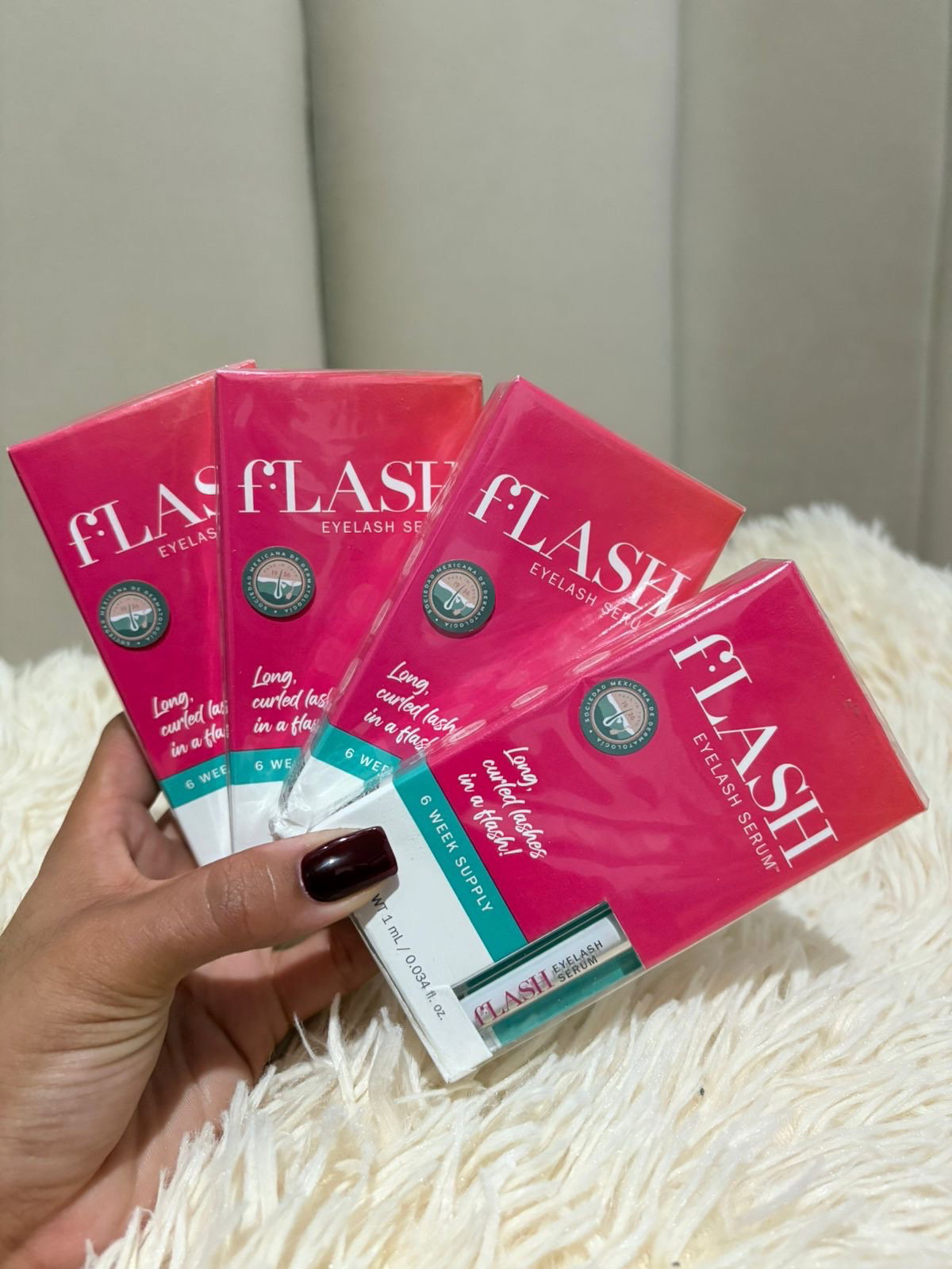 Serum Amplificador para Pestañas fLASH - 4 Cajas de 1 ml Nuevas