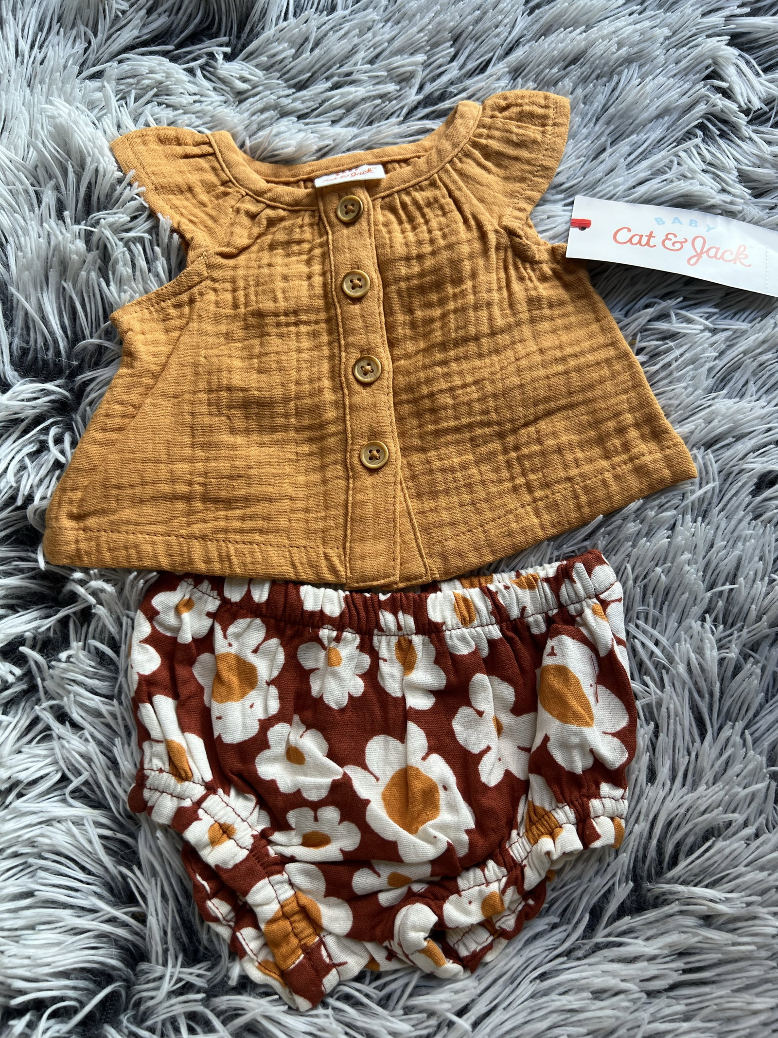 Conjunto 2 Piezas Cat & Jack - Talla Recién Nacido - Nuevo con Etiquetas