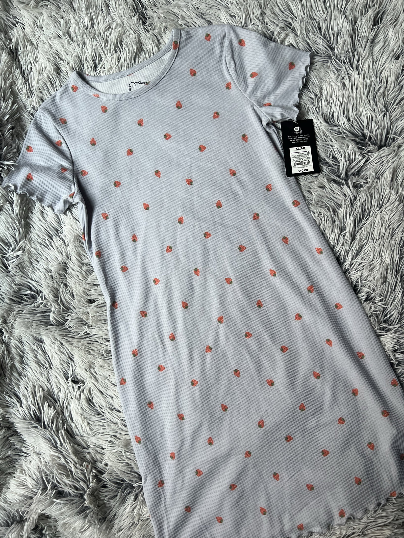 Camisón ligero Art Class con estampado de fresas - Nuevo