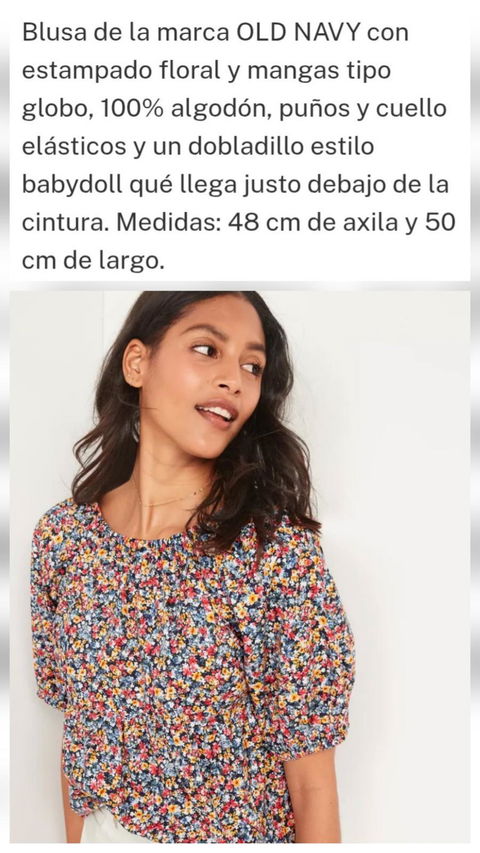 Pack de 2 blusas talla S: OLD NAVY y ANN TAYLOR