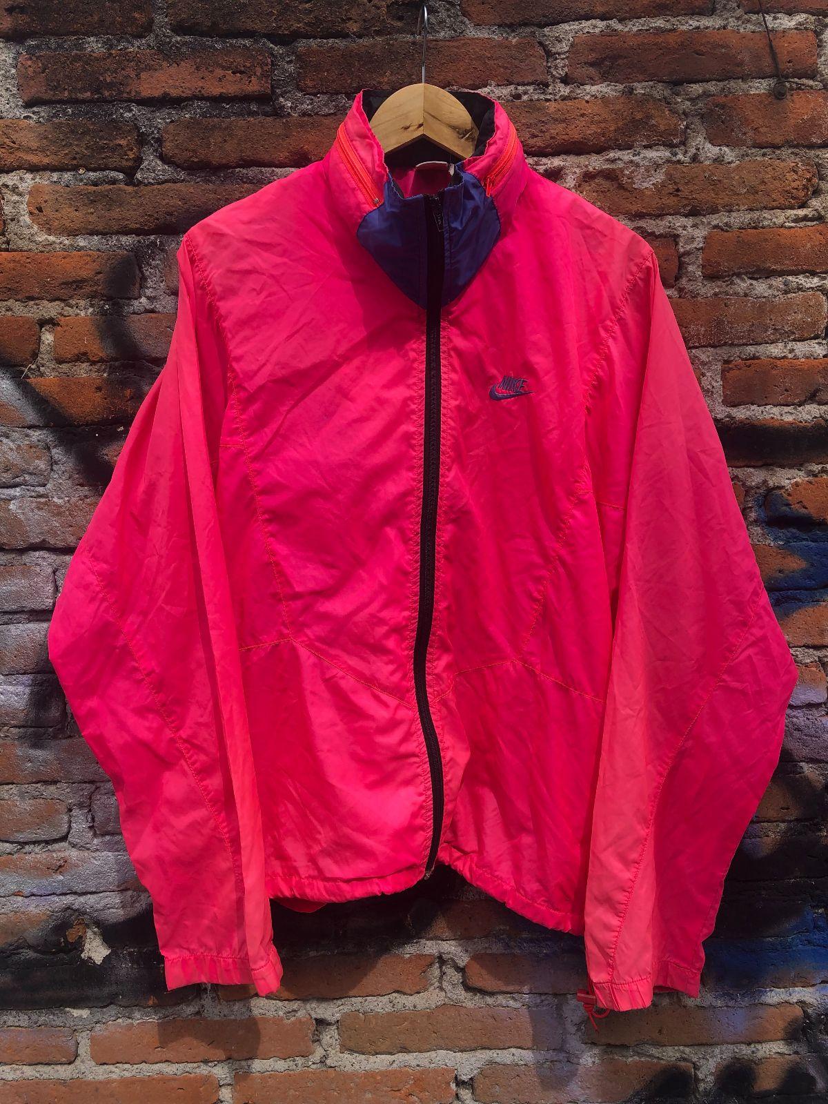 Chamarra Nike Windbreaker Vintage 80s Talla L Ajustable
