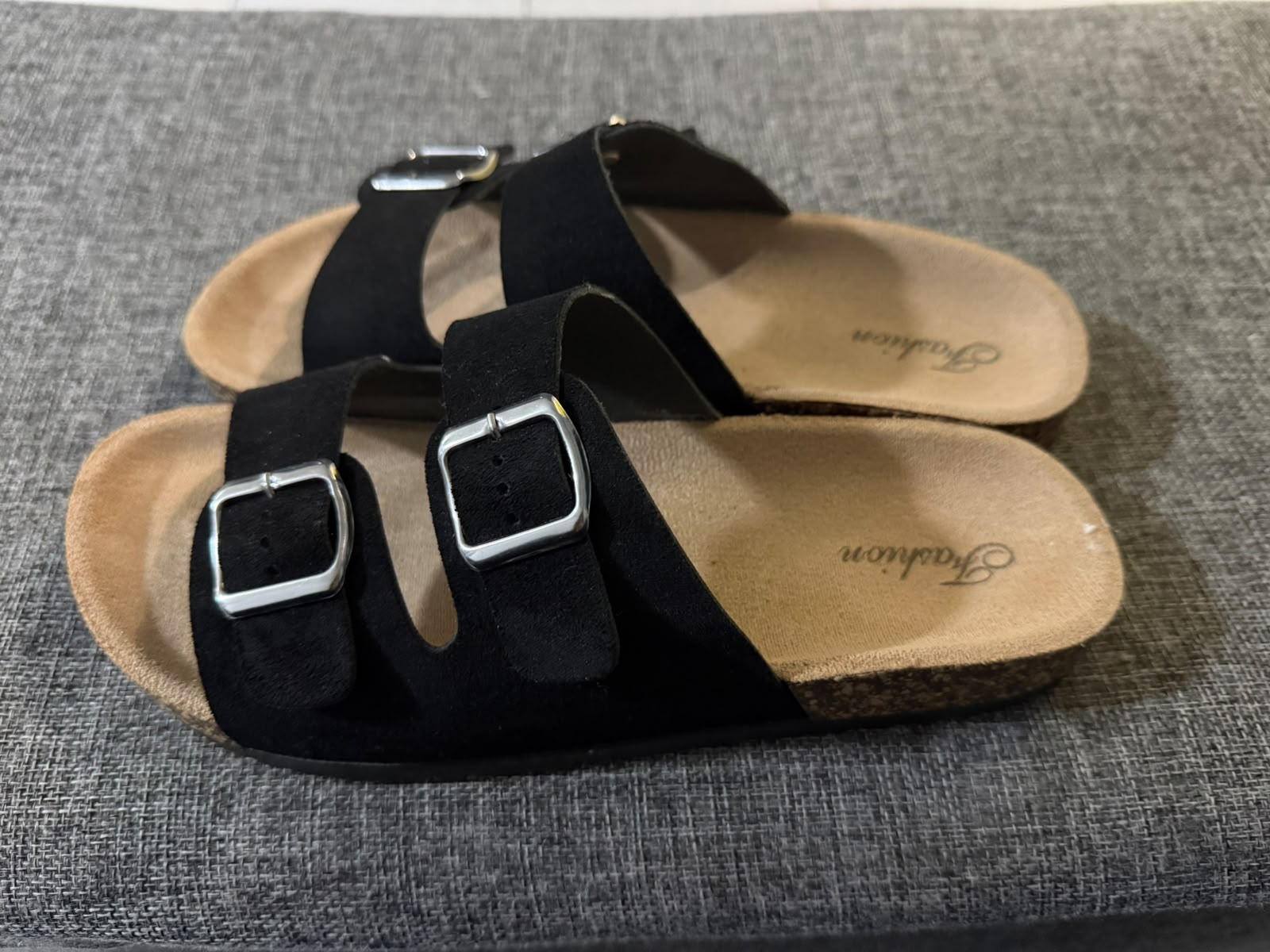 Sandalias Unisex Corcho con Hebillas Talla 26 Nuevas