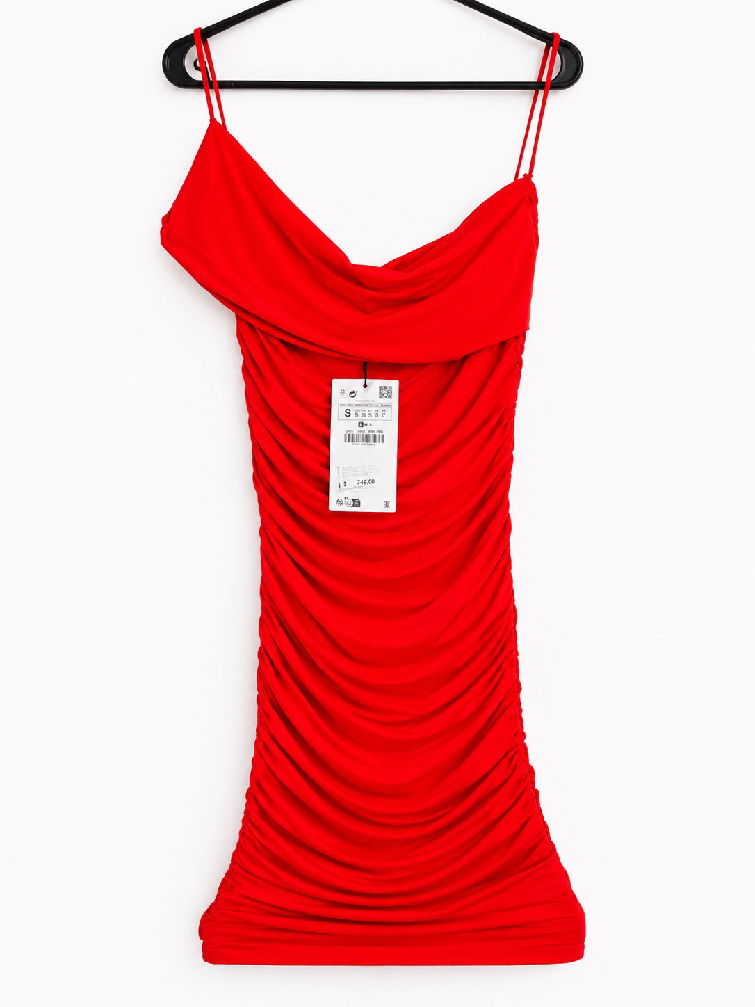Vestido Mini Zara Rojo Talla 26