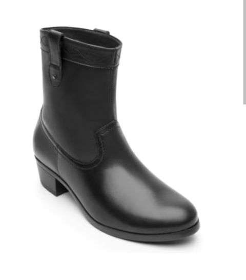 Botines de piel negros con tacón bajo FLEXI T. 22
