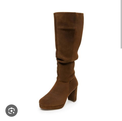 Botas altas de gamuza color marrón FLEXI T.22