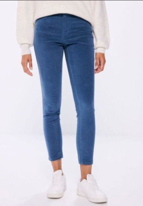 Pantalones ajustados de pana Springfield T.24 azul