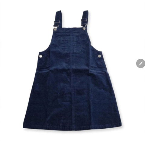 Peto de mezclilla azul marino para niña Mango T.11-12