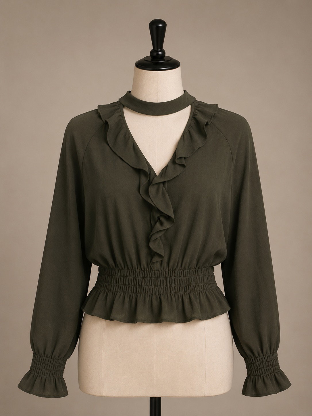 Blusa chica para dama en color verde 