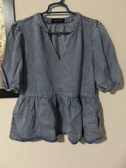 Blusa mezclilla