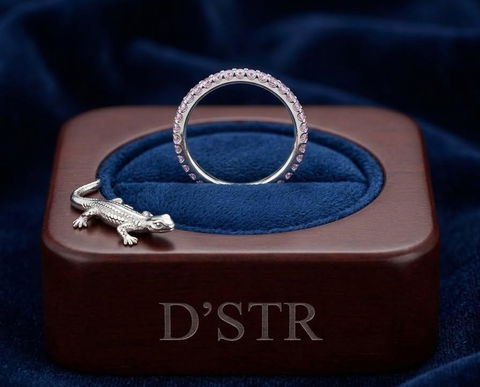 Anillo de plata .925 "Alborada Rosa", talla 7