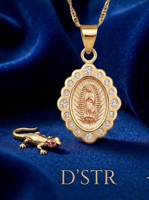 Medalla "Devoción Eterna": La Virgen de Guadalupe Oro 10 k