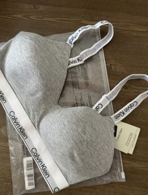 Bralette Gris Calvin Klein Talla XL
