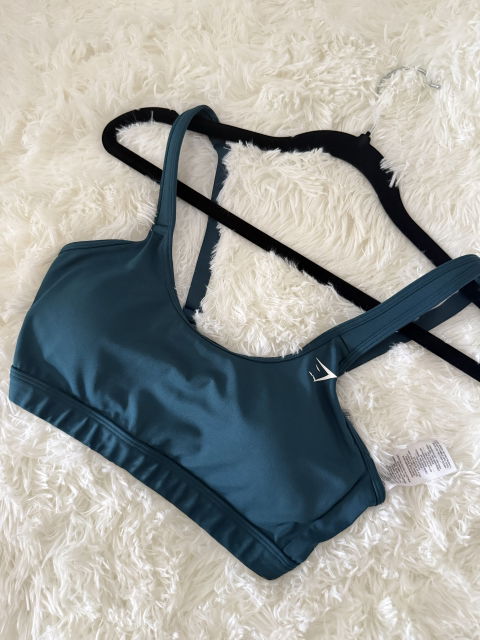 Top Gymshark Verde Oscuro - Como Nuevo